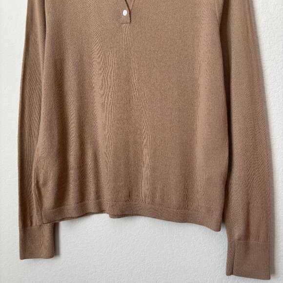 J. Crew Merino Wool Blend Long Sleeve Pullover Sweater Polo - Picture 5 of 10